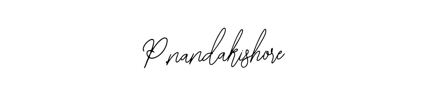 Make a beautiful signature design for name P.nandakishore. Use this online signature maker to create a handwritten signature for free. P.nandakishore signature style 12 images and pictures png