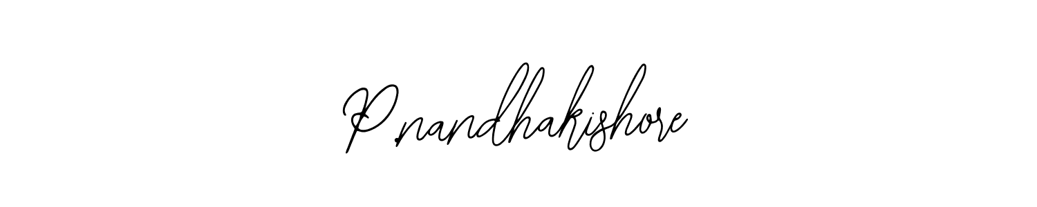 Design your own signature with our free online signature maker. With this signature software, you can create a handwritten (Bearetta-2O07w) signature for name P.nandhakishore. P.nandhakishore signature style 12 images and pictures png