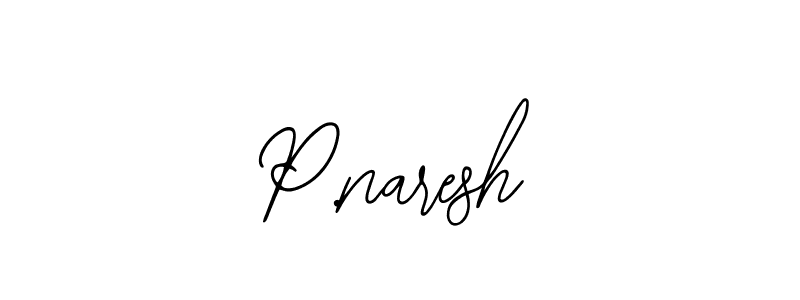 The best way (Bearetta-2O07w) to make a short signature is to pick only two or three words in your name. The name P.naresh include a total of six letters. For converting this name. P.naresh signature style 12 images and pictures png