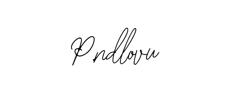 The best way (Bearetta-2O07w) to make a short signature is to pick only two or three words in your name. The name P.ndlovu include a total of six letters. For converting this name. P.ndlovu signature style 12 images and pictures png