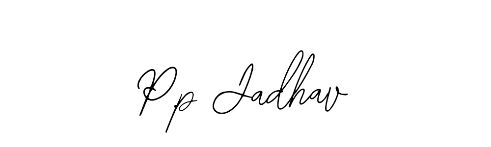 How to make P.p Jadhav signature? Bearetta-2O07w is a professional autograph style. Create handwritten signature for P.p Jadhav name. P.p Jadhav signature style 12 images and pictures png