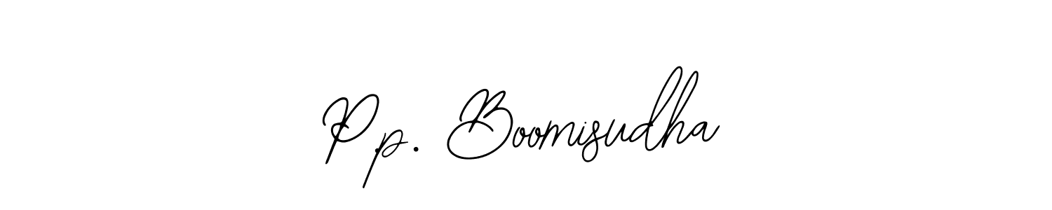 Make a beautiful signature design for name P.p. Boomisudha. With this signature (Bearetta-2O07w) style, you can create a handwritten signature for free. P.p. Boomisudha signature style 12 images and pictures png