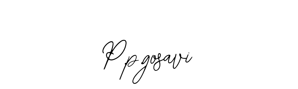 Use a signature maker to create a handwritten signature online. With this signature software, you can design (Bearetta-2O07w) your own signature for name P.p.gosavi. P.p.gosavi signature style 12 images and pictures png