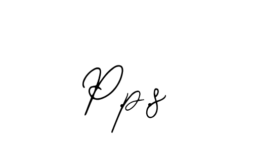 You should practise on your own different ways (Bearetta-2O07w) to write your name (P.p.s) in signature. don't let someone else do it for you. P.p.s signature style 12 images and pictures png