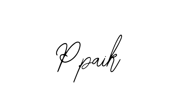 Also we have P.paik name is the best signature style. Create professional handwritten signature collection using Bearetta-2O07w autograph style. P.paik signature style 12 images and pictures png