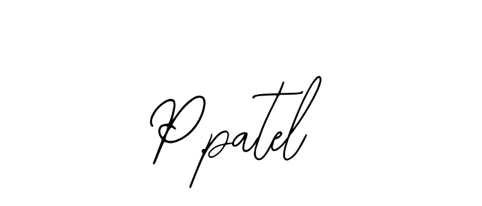 Also You can easily find your signature by using the search form. We will create P.patel name handwritten signature images for you free of cost using Bearetta-2O07w sign style. P.patel signature style 12 images and pictures png