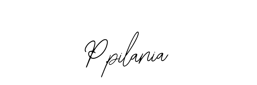 How to make P.pilania name signature. Use Bearetta-2O07w style for creating short signs online. This is the latest handwritten sign. P.pilania signature style 12 images and pictures png