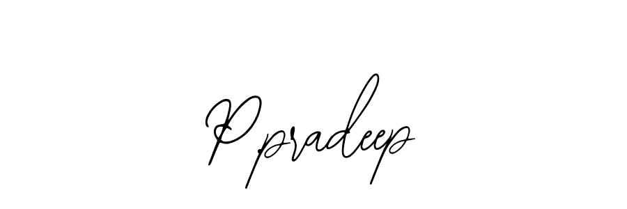 You should practise on your own different ways (Bearetta-2O07w) to write your name (P.pradeep) in signature. don't let someone else do it for you. P.pradeep signature style 12 images and pictures png