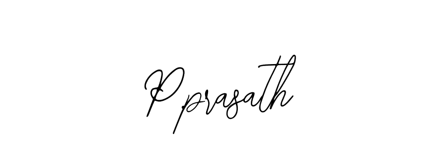 Make a beautiful signature design for name P.prasath. With this signature (Bearetta-2O07w) style, you can create a handwritten signature for free. P.prasath signature style 12 images and pictures png