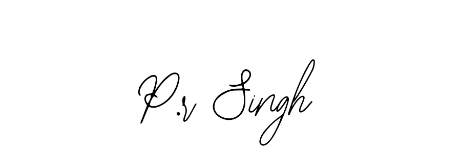 Make a beautiful signature design for name P.r Singh. With this signature (Bearetta-2O07w) style, you can create a handwritten signature for free. P.r Singh signature style 12 images and pictures png