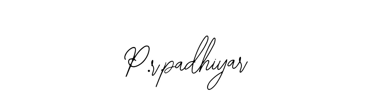 Design your own signature with our free online signature maker. With this signature software, you can create a handwritten (Bearetta-2O07w) signature for name P.r.padhiyar. P.r.padhiyar signature style 12 images and pictures png