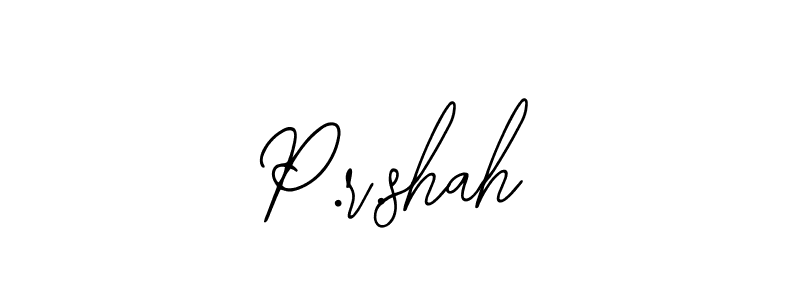 You should practise on your own different ways (Bearetta-2O07w) to write your name (P.r.shah) in signature. don't let someone else do it for you. P.r.shah signature style 12 images and pictures png
