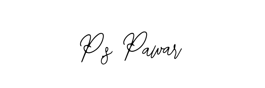 P.s Pawar stylish signature style. Best Handwritten Sign (Bearetta-2O07w) for my name. Handwritten Signature Collection Ideas for my name P.s Pawar. P.s Pawar signature style 12 images and pictures png