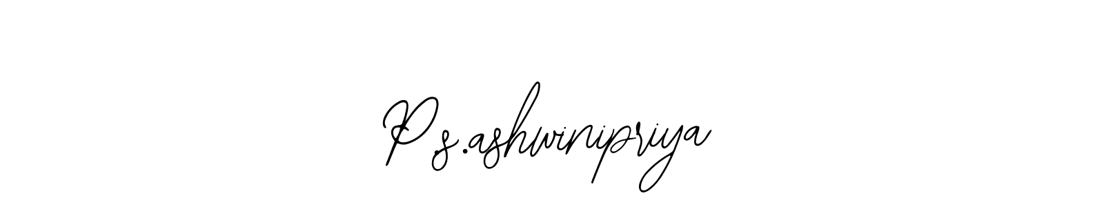 if you are searching for the best signature style for your name P.s.ashwinipriya. so please give up your signature search. here we have designed multiple signature styles  using Bearetta-2O07w. P.s.ashwinipriya signature style 12 images and pictures png