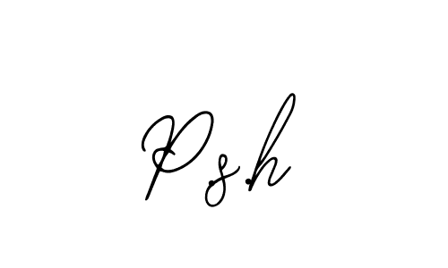 It looks lik you need a new signature style for name P.s.h. Design unique handwritten (Bearetta-2O07w) signature with our free signature maker in just a few clicks. P.s.h signature style 12 images and pictures png