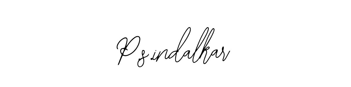 How to Draw P.s.indalkar signature style? Bearetta-2O07w is a latest design signature styles for name P.s.indalkar. P.s.indalkar signature style 12 images and pictures png