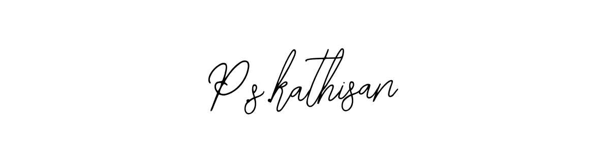 You should practise on your own different ways (Bearetta-2O07w) to write your name (P.s.kathisan) in signature. don't let someone else do it for you. P.s.kathisan signature style 12 images and pictures png