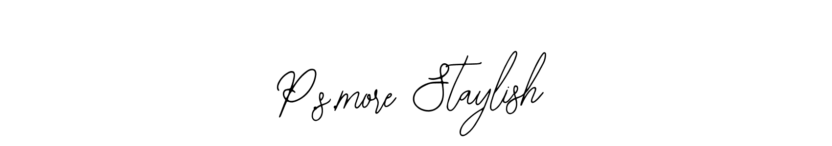 Check out images of Autograph of P.s.more Staylish name. Actor P.s.more Staylish Signature Style. Bearetta-2O07w is a professional sign style online. P.s.more Staylish signature style 12 images and pictures png