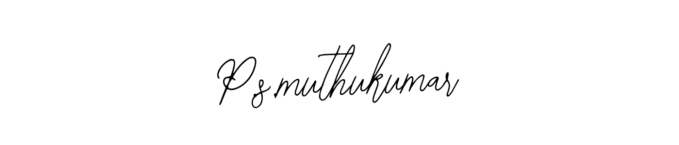 Make a beautiful signature design for name P.s.muthukumar. With this signature (Bearetta-2O07w) style, you can create a handwritten signature for free. P.s.muthukumar signature style 12 images and pictures png