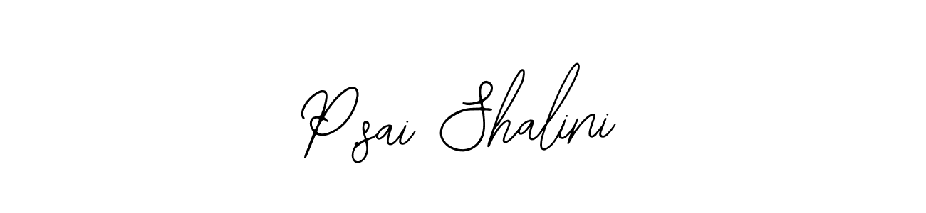 Also we have P.sai Shalini name is the best signature style. Create professional handwritten signature collection using Bearetta-2O07w autograph style. P.sai Shalini signature style 12 images and pictures png