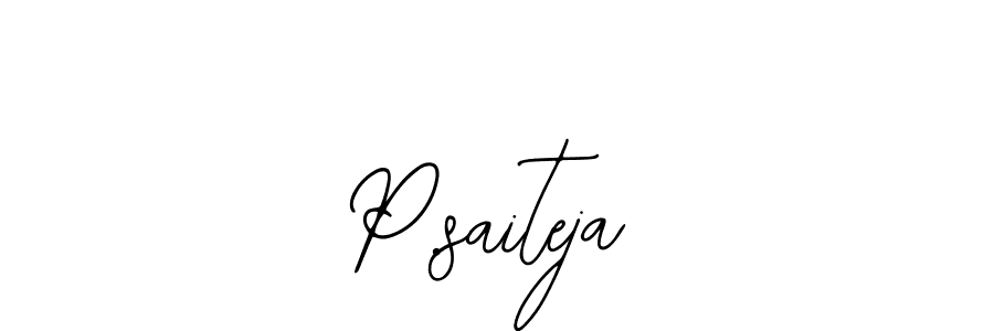 Design your own signature with our free online signature maker. With this signature software, you can create a handwritten (Bearetta-2O07w) signature for name P.saiteja. P.saiteja signature style 12 images and pictures png