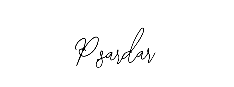 How to make P.sardar signature? Bearetta-2O07w is a professional autograph style. Create handwritten signature for P.sardar name. P.sardar signature style 12 images and pictures png