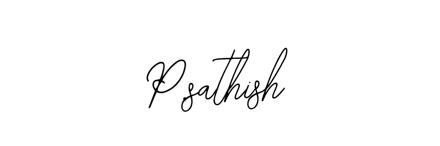 Make a beautiful signature design for name P.sathish. With this signature (Bearetta-2O07w) style, you can create a handwritten signature for free. P.sathish signature style 12 images and pictures png