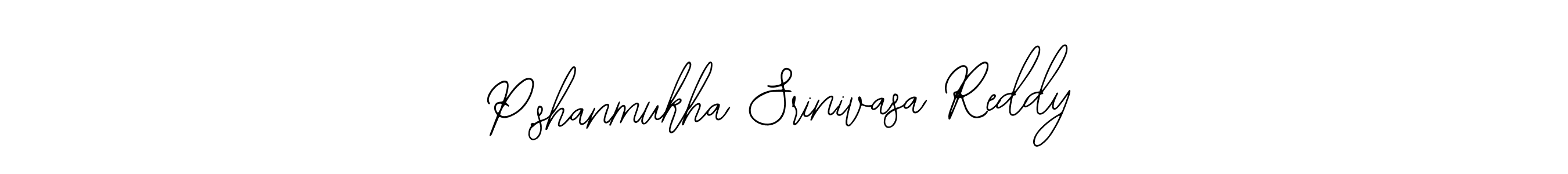 Also we have P.shanmukha Srinivasa Reddy name is the best signature style. Create professional handwritten signature collection using Bearetta-2O07w autograph style. P.shanmukha Srinivasa Reddy signature style 12 images and pictures png