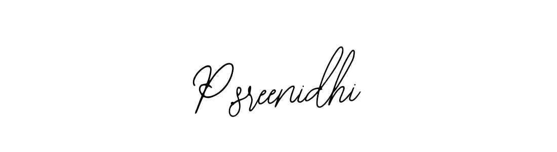 It looks lik you need a new signature style for name P.sreenidhi. Design unique handwritten (Bearetta-2O07w) signature with our free signature maker in just a few clicks. P.sreenidhi signature style 12 images and pictures png
