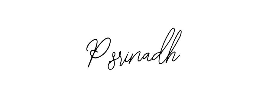 Make a beautiful signature design for name P.srinadh. Use this online signature maker to create a handwritten signature for free. P.srinadh signature style 12 images and pictures png