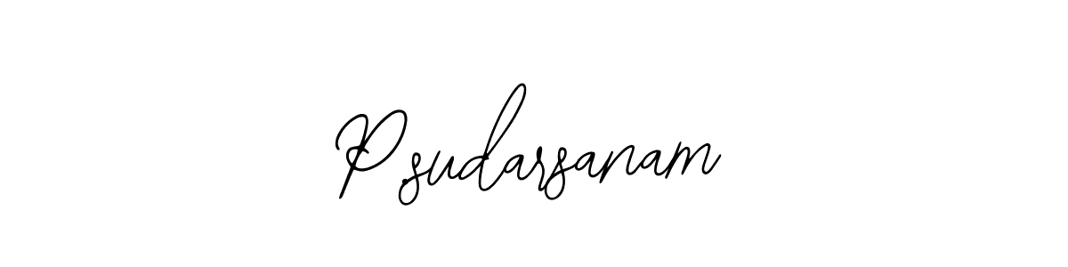 Make a beautiful signature design for name P.sudarsanam. With this signature (Bearetta-2O07w) style, you can create a handwritten signature for free. P.sudarsanam signature style 12 images and pictures png