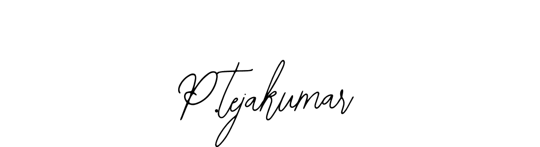 Also we have P.tejakumar name is the best signature style. Create professional handwritten signature collection using Bearetta-2O07w autograph style. P.tejakumar signature style 12 images and pictures png