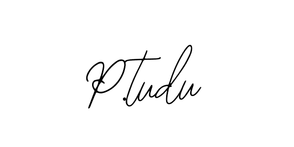 How to Draw P.tudu signature style? Bearetta-2O07w is a latest design signature styles for name P.tudu. P.tudu signature style 12 images and pictures png