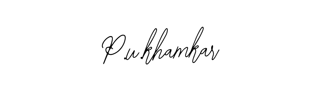 You can use this online signature creator to create a handwritten signature for the name P.u.khamkar. This is the best online autograph maker. P.u.khamkar signature style 12 images and pictures png