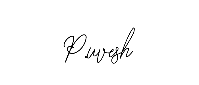 Bearetta-2O07w is a professional signature style that is perfect for those who want to add a touch of class to their signature. It is also a great choice for those who want to make their signature more unique. Get P.uvesh name to fancy signature for free. P.uvesh signature style 12 images and pictures png