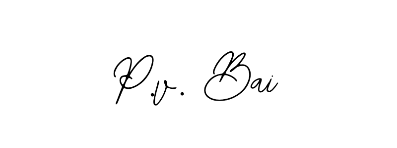 You can use this online signature creator to create a handwritten signature for the name P.v. Bai. This is the best online autograph maker. P.v. Bai signature style 12 images and pictures png