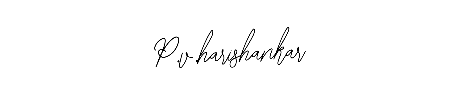 It looks lik you need a new signature style for name P.v.harishankar. Design unique handwritten (Bearetta-2O07w) signature with our free signature maker in just a few clicks. P.v.harishankar signature style 12 images and pictures png