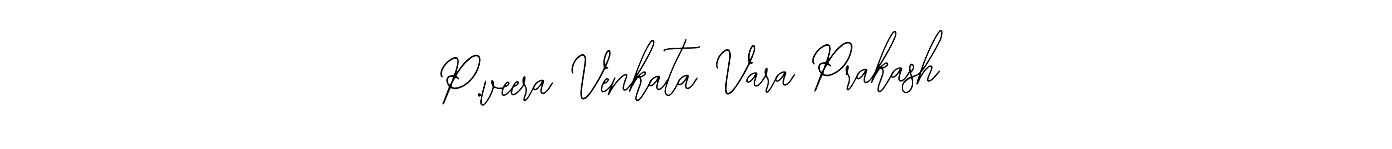 Make a beautiful signature design for name P.veera Venkata Vara Prakash. With this signature (Bearetta-2O07w) style, you can create a handwritten signature for free. P.veera Venkata Vara Prakash signature style 12 images and pictures png