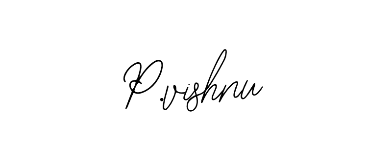 You should practise on your own different ways (Bearetta-2O07w) to write your name (P.vishnu) in signature. don't let someone else do it for you. P.vishnu signature style 12 images and pictures png