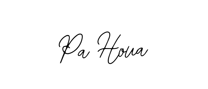 Design your own signature with our free online signature maker. With this signature software, you can create a handwritten (Bearetta-2O07w) signature for name Pa Houa. Pa Houa signature style 12 images and pictures png