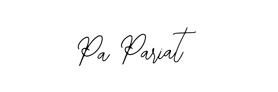 Bearetta-2O07w is a professional signature style that is perfect for those who want to add a touch of class to their signature. It is also a great choice for those who want to make their signature more unique. Get Pa Pariat name to fancy signature for free. Pa Pariat signature style 12 images and pictures png