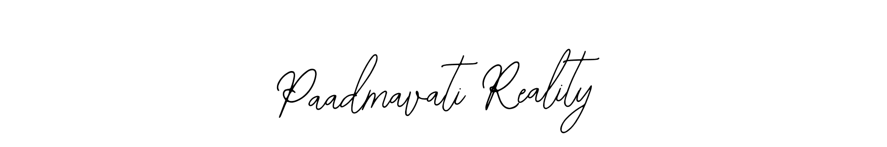 Use a signature maker to create a handwritten signature online. With this signature software, you can design (Bearetta-2O07w) your own signature for name Paadmavati Reality. Paadmavati Reality signature style 12 images and pictures png
