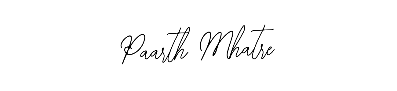 You should practise on your own different ways (Bearetta-2O07w) to write your name (Paarth Mhatre) in signature. don't let someone else do it for you. Paarth Mhatre signature style 12 images and pictures png