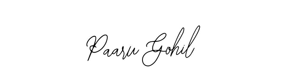 This is the best signature style for the Paaru Gohil name. Also you like these signature font (Bearetta-2O07w). Mix name signature. Paaru Gohil signature style 12 images and pictures png