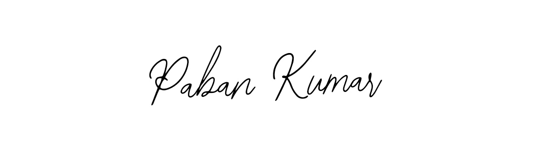 How to make Paban Kumar name signature. Use Bearetta-2O07w style for creating short signs online. This is the latest handwritten sign. Paban Kumar signature style 12 images and pictures png