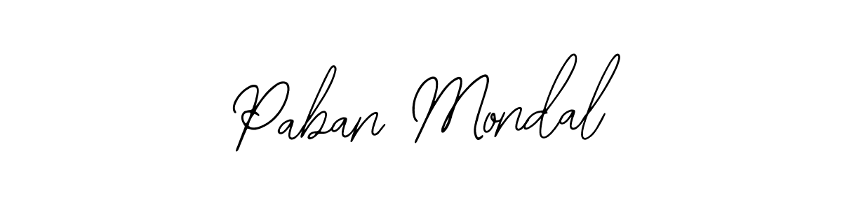 How to Draw Paban Mondal signature style? Bearetta-2O07w is a latest design signature styles for name Paban Mondal. Paban Mondal signature style 12 images and pictures png