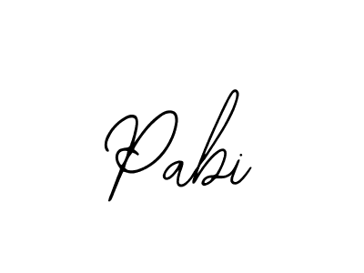 The best way (Bearetta-2O07w) to make a short signature is to pick only two or three words in your name. The name Pabi include a total of six letters. For converting this name. Pabi signature style 12 images and pictures png