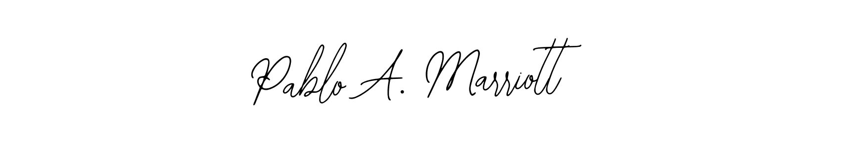 Make a beautiful signature design for name Pablo A. Marriott. Use this online signature maker to create a handwritten signature for free. Pablo A. Marriott signature style 12 images and pictures png