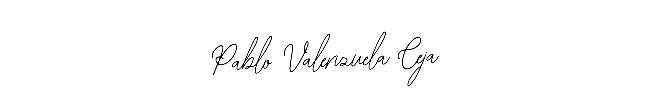 How to make Pablo Valenzuela Ceja name signature. Use Bearetta-2O07w style for creating short signs online. This is the latest handwritten sign. Pablo Valenzuela Ceja signature style 12 images and pictures png