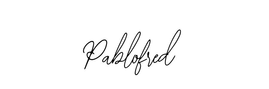 Make a beautiful signature design for name Pablofred. With this signature (Bearetta-2O07w) style, you can create a handwritten signature for free. Pablofred signature style 12 images and pictures png